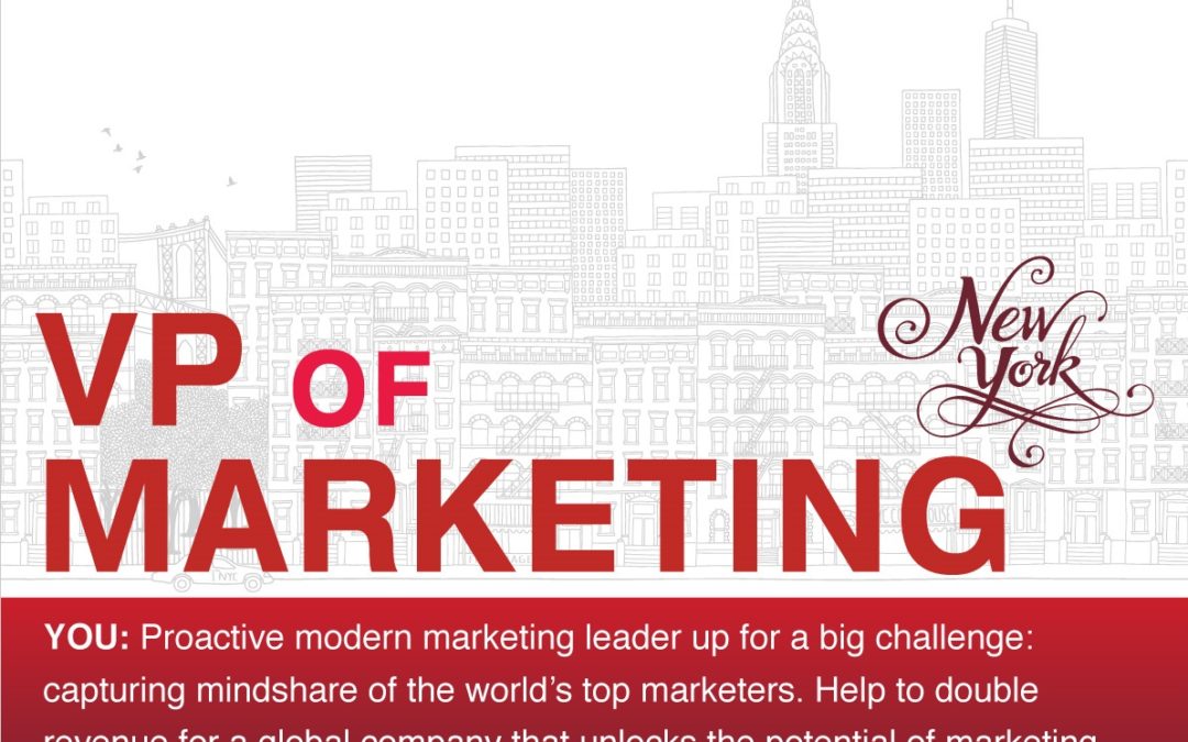 VP of Marketing, Marketing Analytics Company, NYC – Infographic