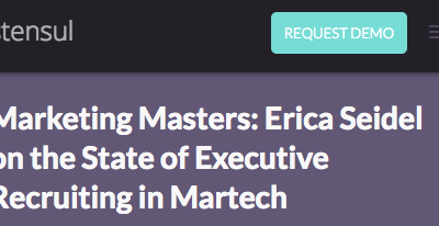 The State of Executive Recruiting in MarTech – Interview with Stensul