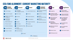 CEO/CMO Alignment Framework on marketing maturity