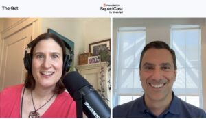 Joe Sawyer & Erica Seidel - recording The Get podcast